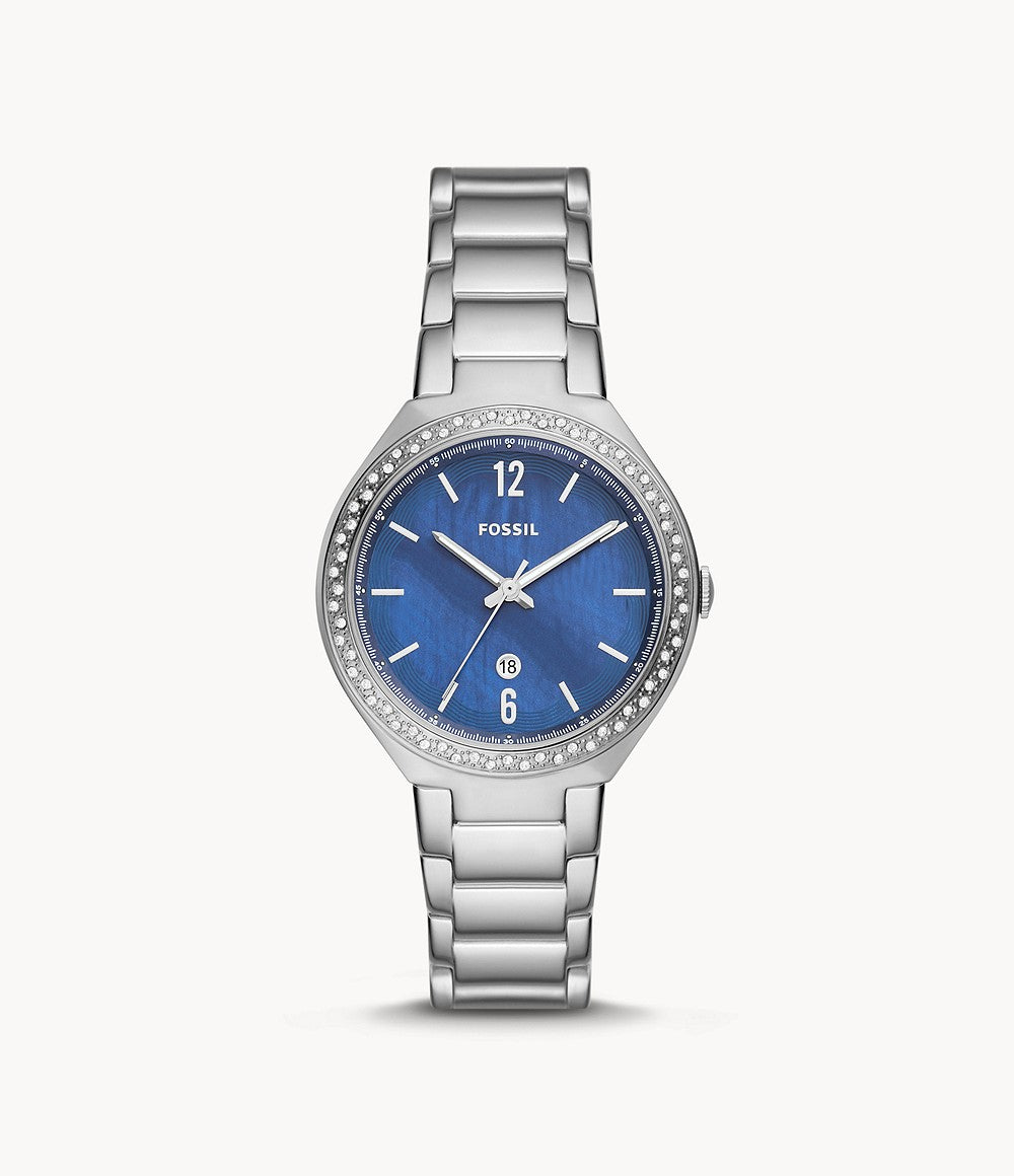 Fossil BQ3843 Ashtyn Three-Hand Date Stainless Steel Watch Fossil BQ3843 Ashtyn Three-Hand Date Stainless Steel Watch